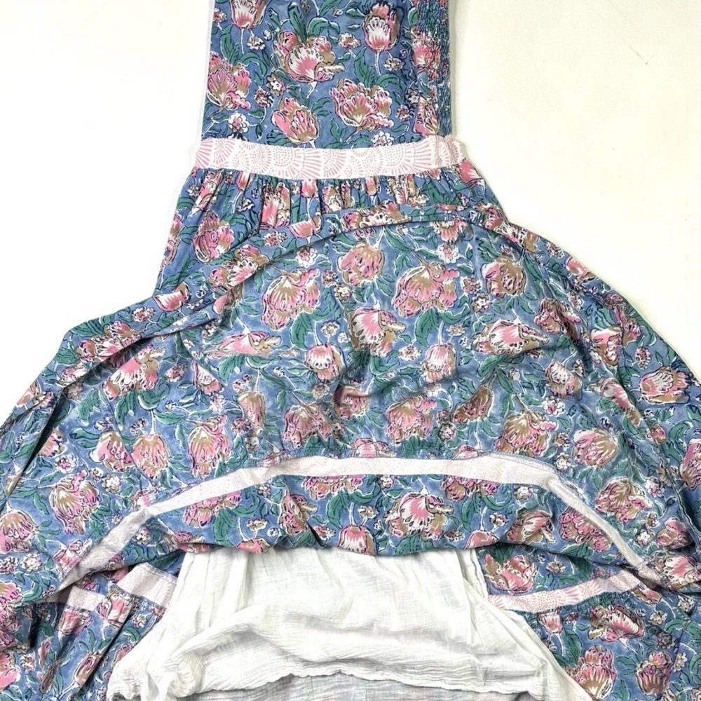 Vintage Gingy Dress Women’s Small Floral Maxi Sleeveless Fennerton Collection - Picture 11 of 11